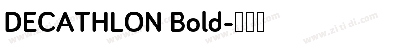 DECATHLON Bold字体转换